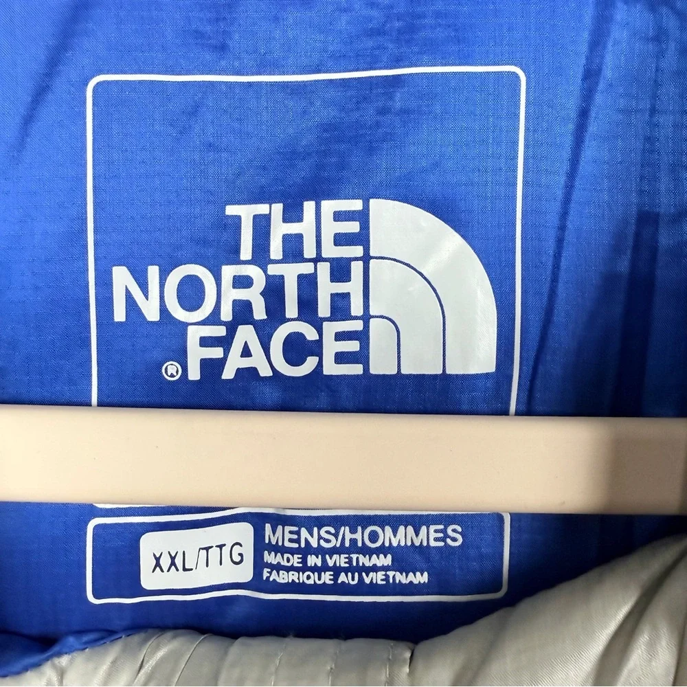 The‎ North Face ThermoBall Vest Mens XXL Gray Blue Full Zip Lightweight Puffer